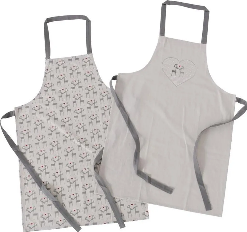 Tablier de cuisine ajustable LOVELIES motif renne - Textile durable