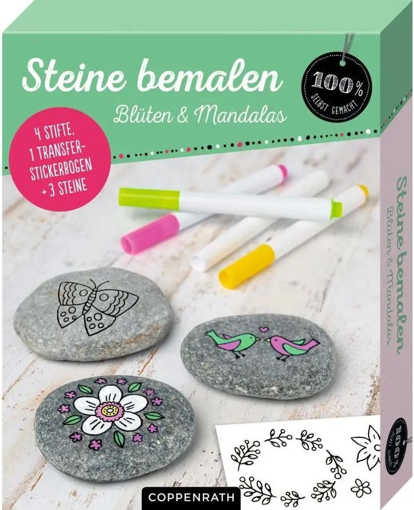Coppenrath Verlag GmbH & Co.KG Steine bemalen - Blüten & Mandalas (100% s.g.) Sonstige