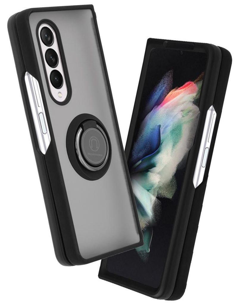 Techsuit Glinth Back Cover Hülle für Samsung Galaxy Z Fold 3 - Schwarz