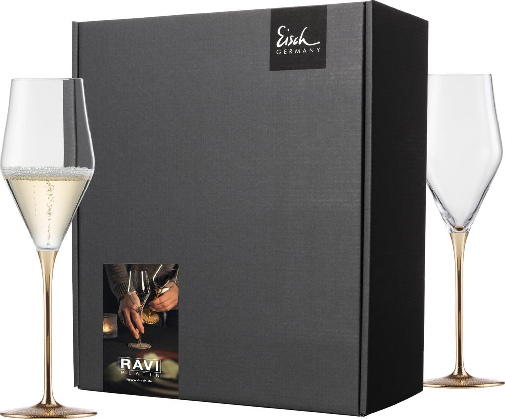 EISCH, juego de 2 copas de champán modelo 518/7, en su caja Imagen del producto 