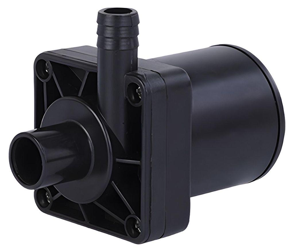 24V 28W DC Druckerhöhungspumpe 700L/h Bürstenlos tauchbar mit 1,5m Netzkabel für Duschbadmaschine Schwarz