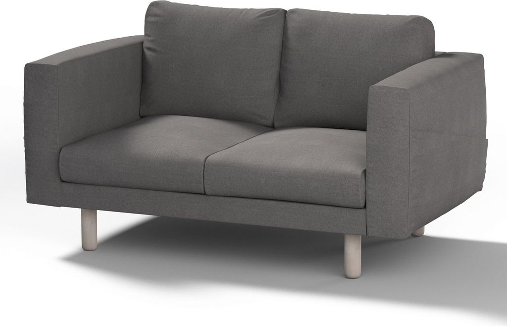 Dekoria Bezug für Norsborg 2-Sitzer Sofa, dunkelgrau, Norsborg 2-Sitzer Sofabezug