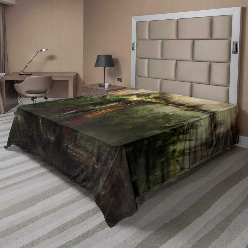 ABAKUHAUS Drap de lit Roi de la Mort et Armée Fantôme 275 x 260 cm