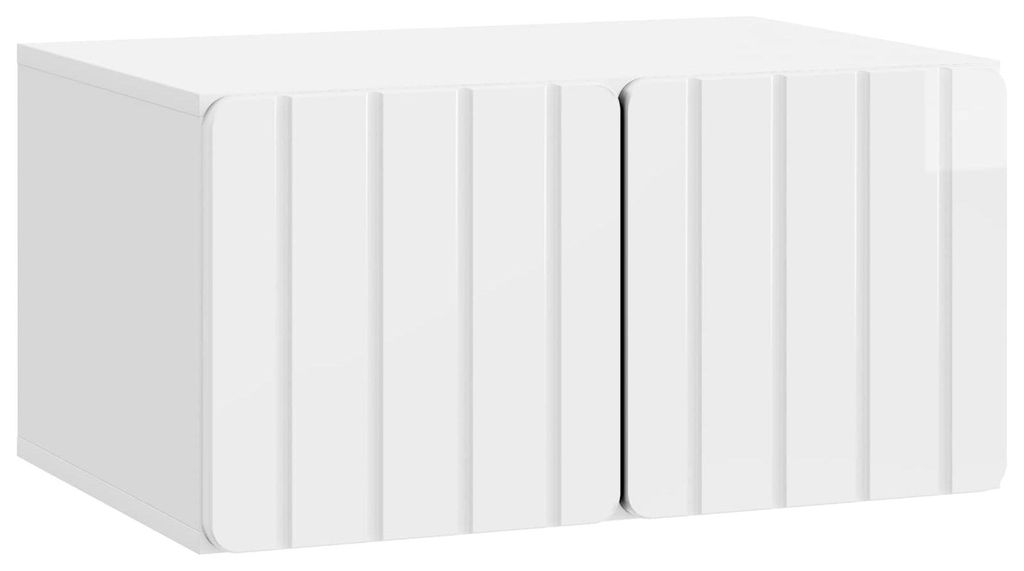 Maison Exclusive - Wandmontierter TV-Schrank Hochglanz Weiß 59,5 x 41 x 30 cm