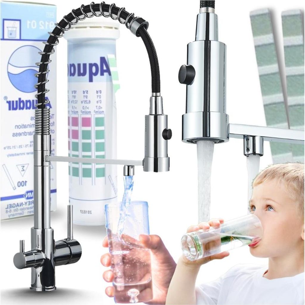 Bateria Kuchenna Trójdrożna Solid Spring - Chrom Zdjęcie produktu 