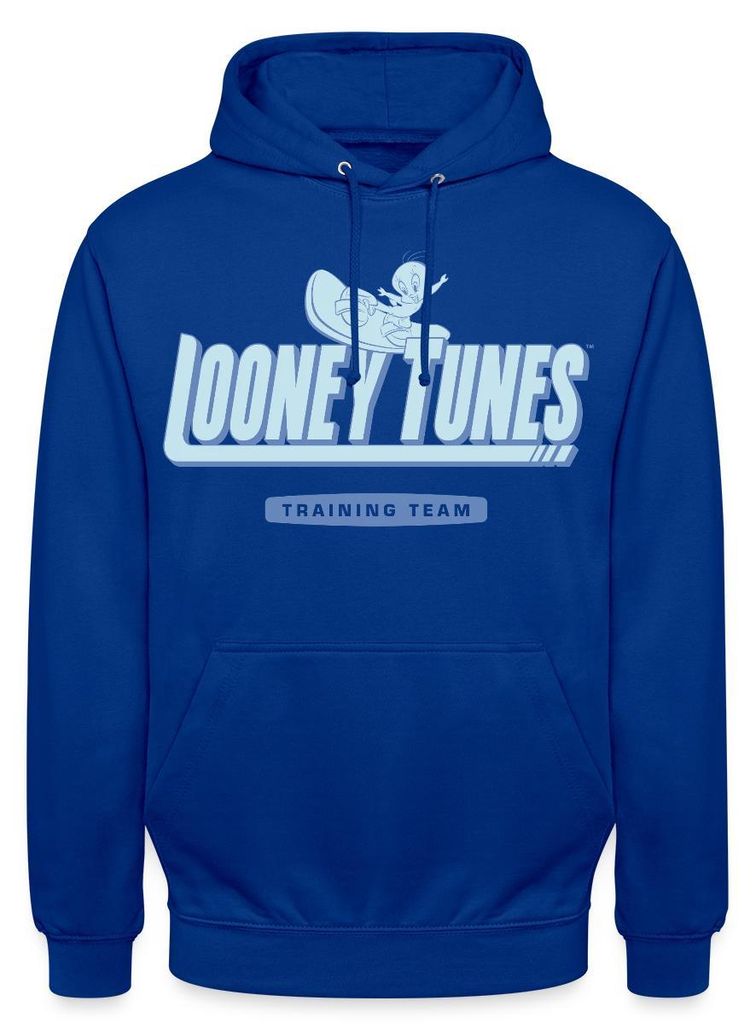 Spreadshirt Looney Tunes Traing Team Mit Tweety Uni Hoodie, 3XL, Royalblau