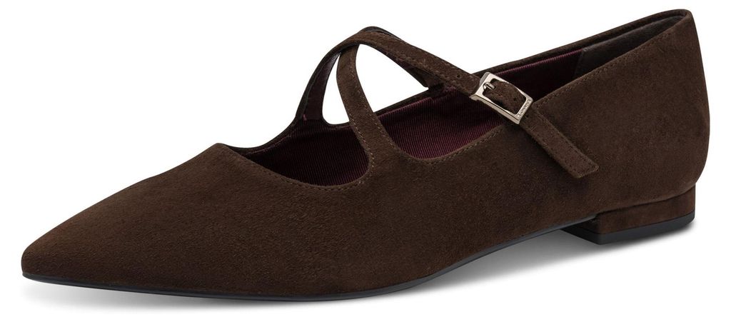 Tamaris Damen Ballerina im Mary-Jane Stil mit spitzer Form Produktbild 