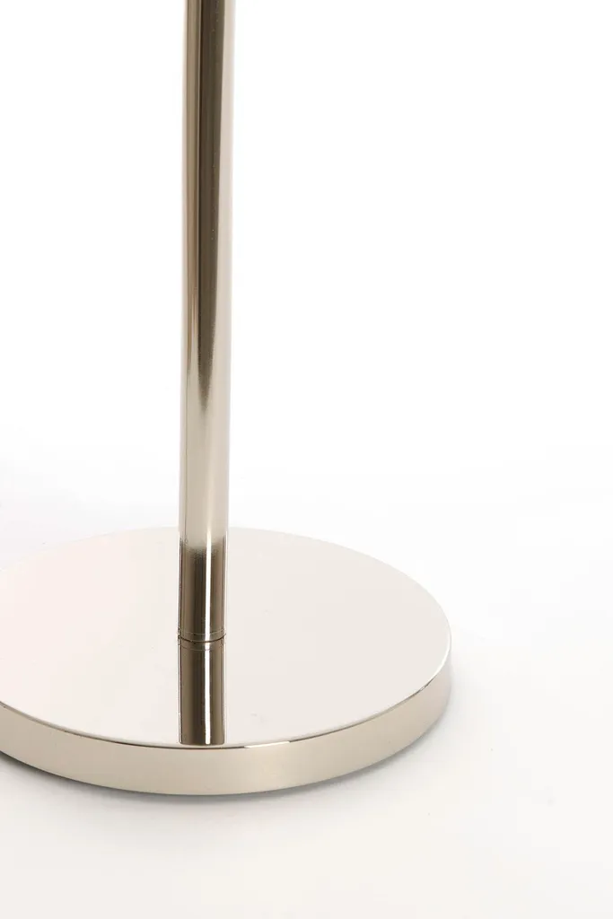 Éclairage d'Angle Salon Métal Argent Washington - Finition Premium E27