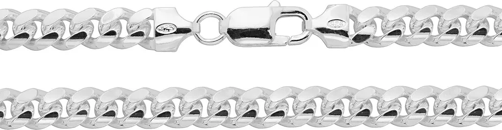 Collier Gourmette Unisexe en Argent 925 Massif 56cm Chaine Largeur 5mm
