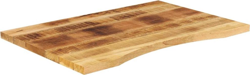 vidaXL Blat biurka z wnęką 90x60x2,5 cm lite drewno mango Zdjęcie produktu 