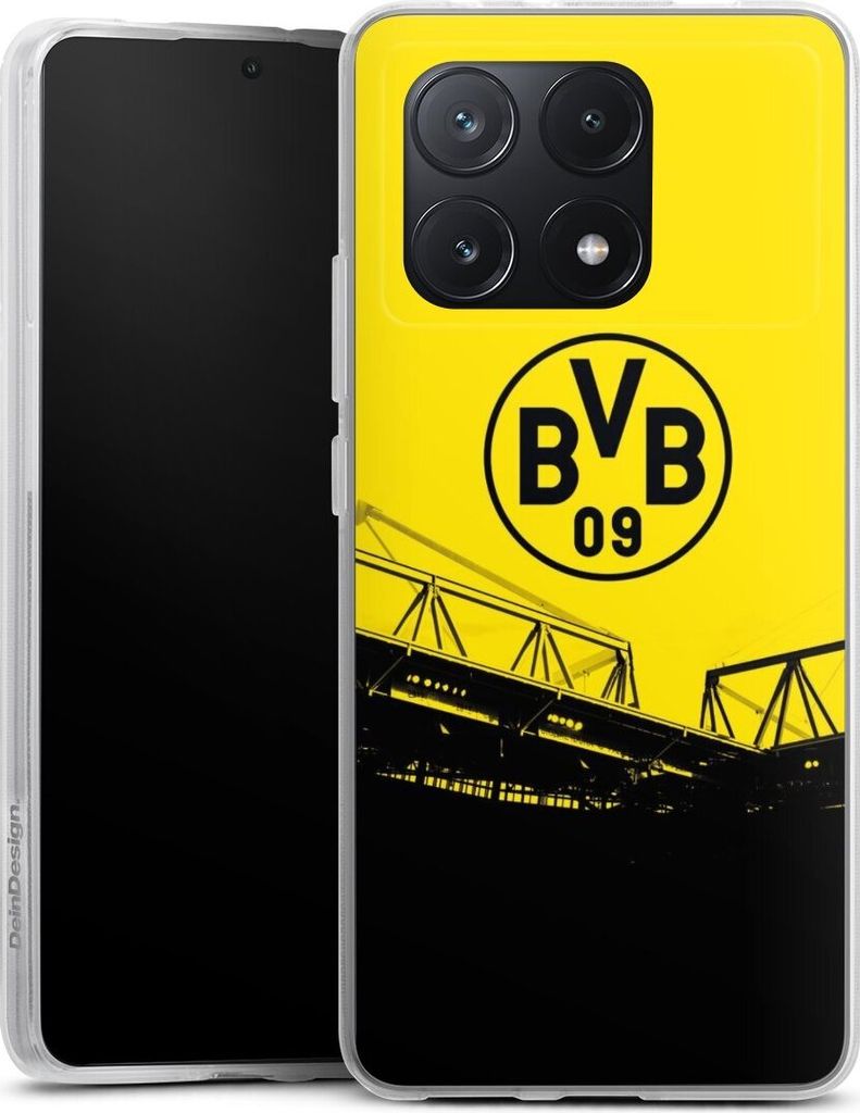 DeinDesign Handyhülle für Xiaomi Poco X6 Pro Silikon Hülle Case Smartphone Schutzhülle BVB Borussia Dortmund Fanartikel