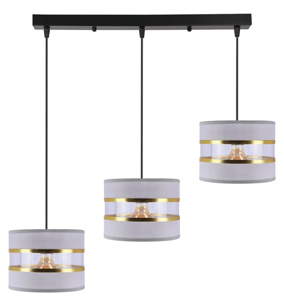 Lustre suspension design 3 lampes PANDY pour éclairage de table