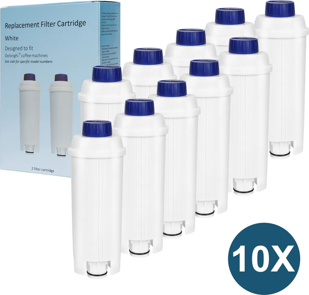 Kit 10 Filtri Fiqops per DeLonghi DLSC002 - Protezione Totale Calcare