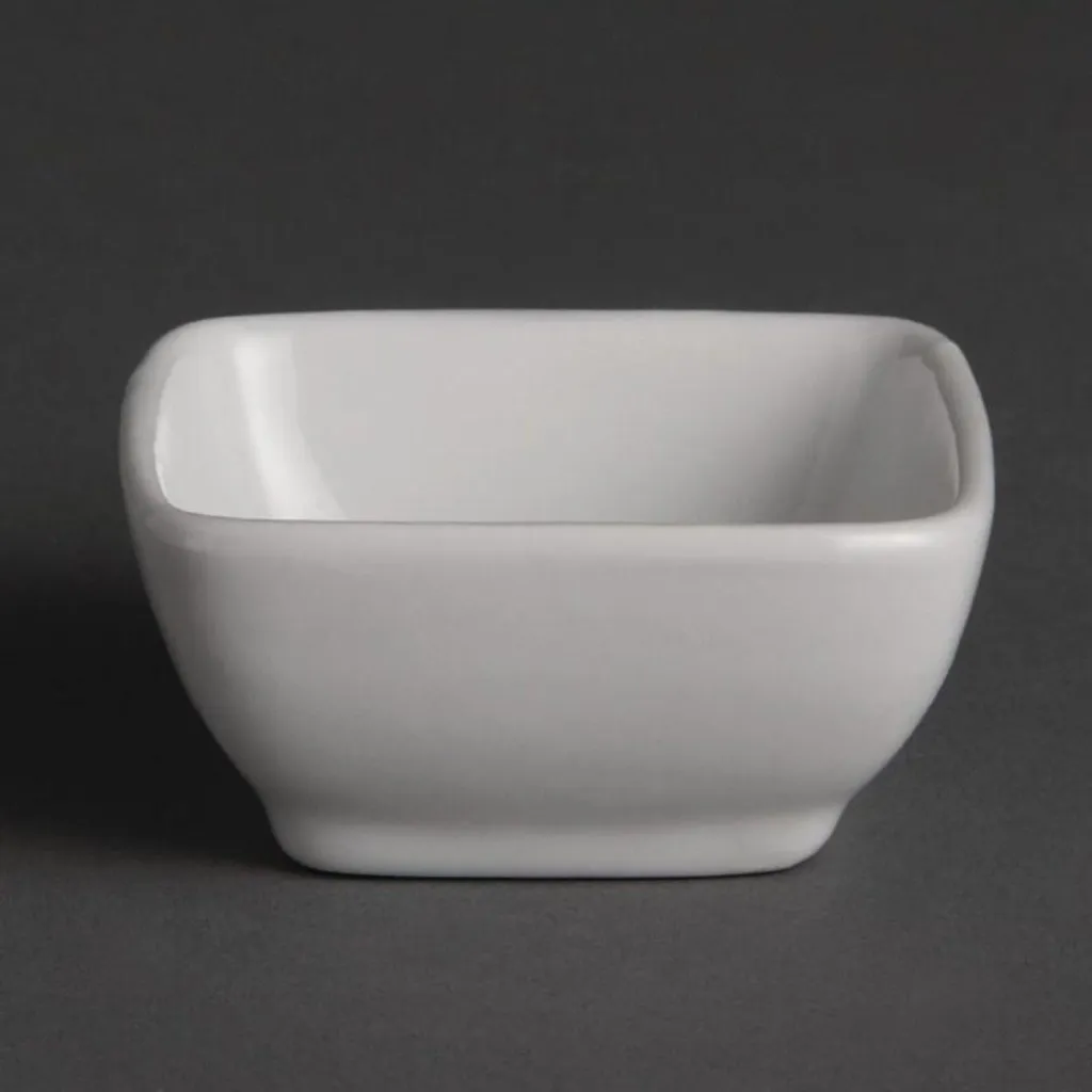 Olympia Whiteware CC201 Ciotole Quadrate 60mm - Pack 12 Unità