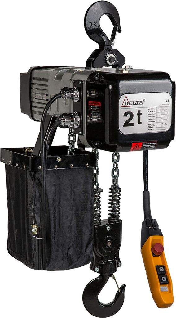 DELTA Elektrischer Kettenzug DTS – 400V - Tragkraft 2,0t Hubhöhe 6m 2 Geschwindigkeiten 2 Kettenstränge