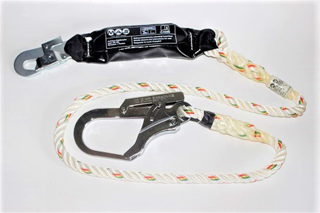 MAS Bandfalldämpfer Typ 4 Haken Falldämpfer MAS51+ MAS50 624202 Sicherungsseil