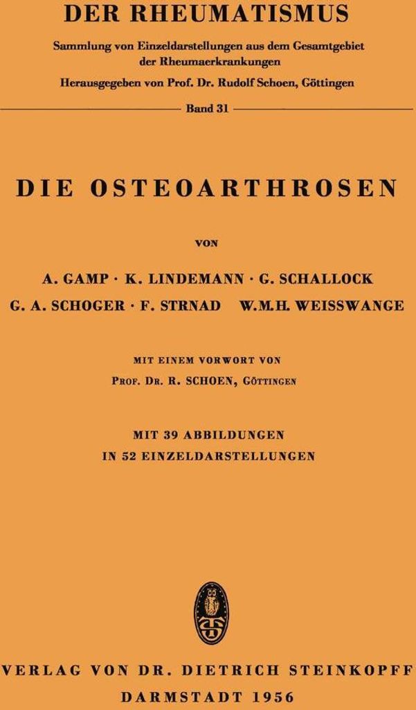 Die Osteoarthrosen