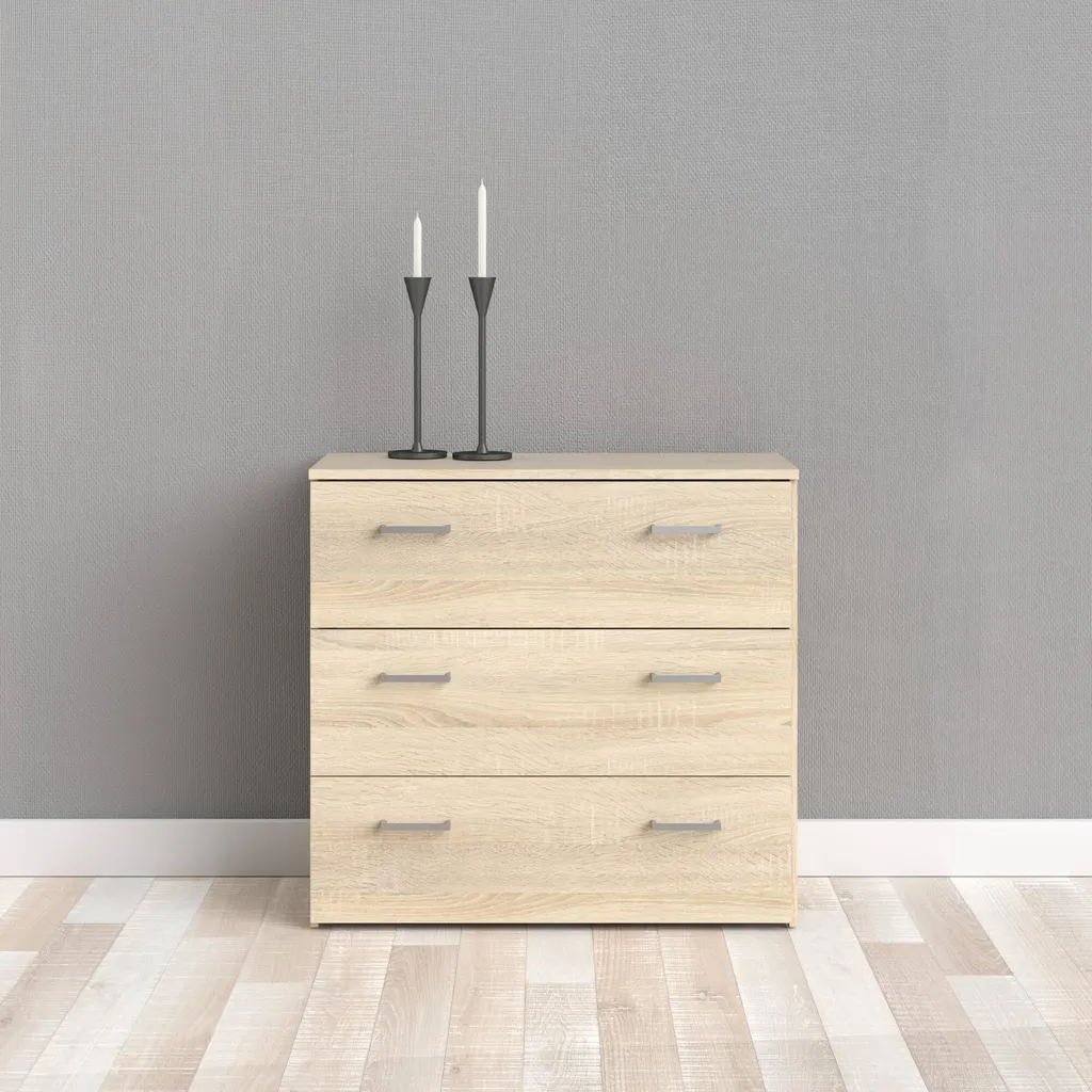 Buffet Bas Sidal I Dub Sonoma - Solution de Rangement pour Petit Espace