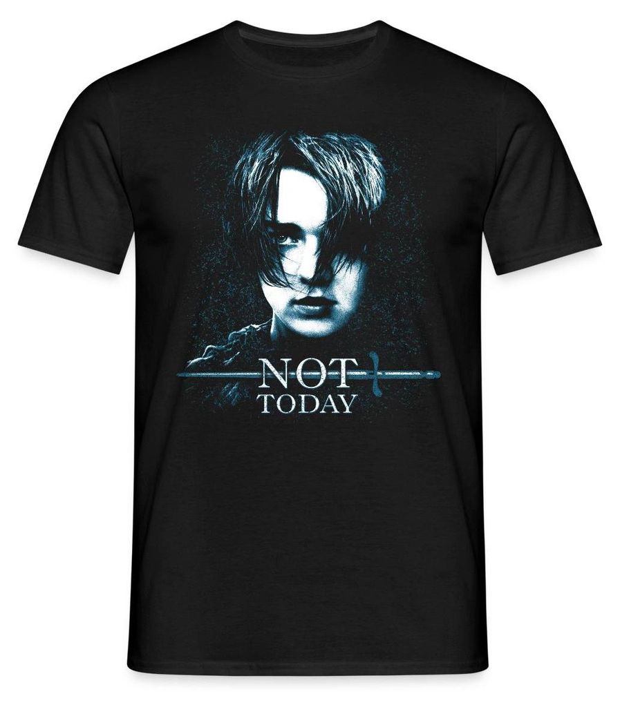 Spreadshirt Game Of Thrones Arya Stark Not Today Männer T-Shirt, 4XL, Schwarz