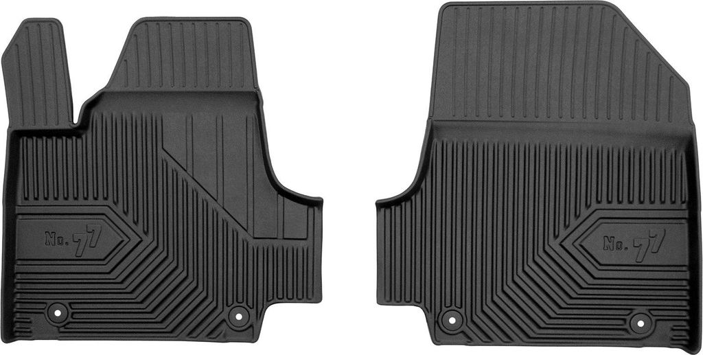 Fußmatten Gummimatten No.77 für Hyundai Ioniq 5 2021-2025 TPE Schwarz 3 tlg