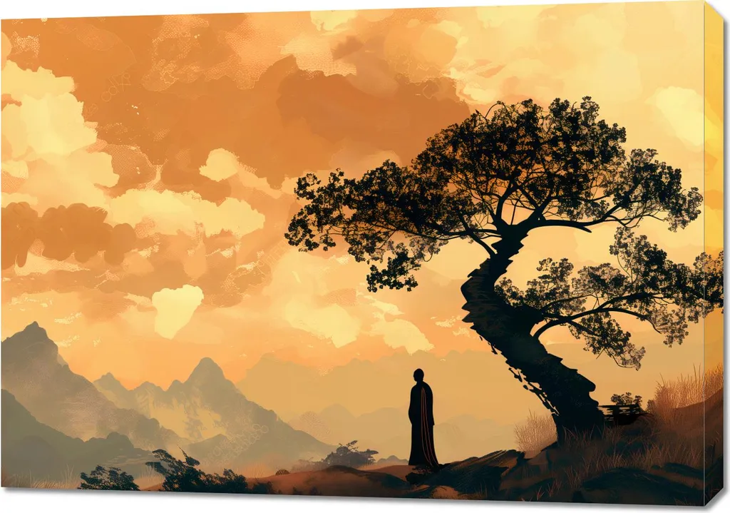 Quadro Orientale Zen 100x70 | Viaggio Visivo nel Relax Giapponese - 1