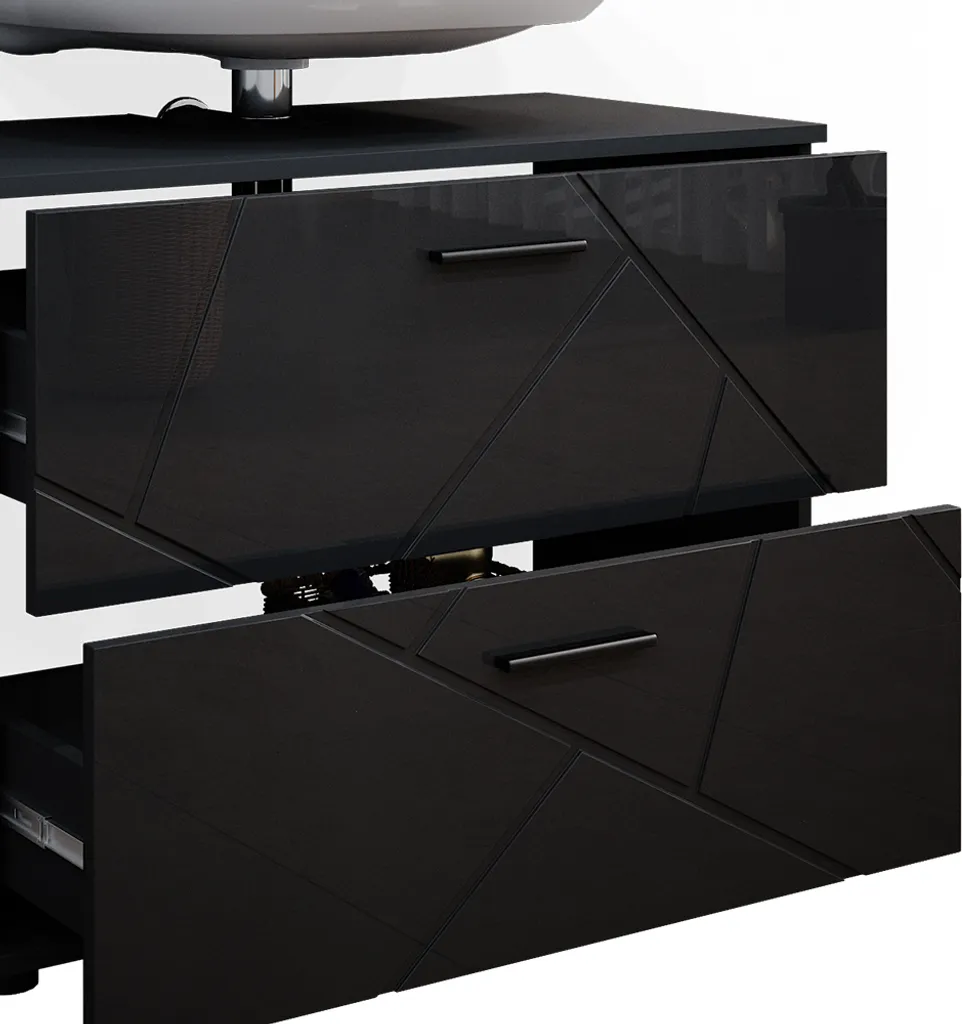 Mobile Sottolavabo Vicco Irma Antracite 80cm | Il Cuore del tuo Bagno