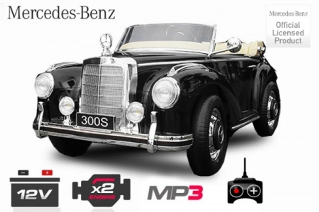 Mercedes Benz Oldtimer 300s Kinderfahrzeug Elektrofahrzeug Produktbild 