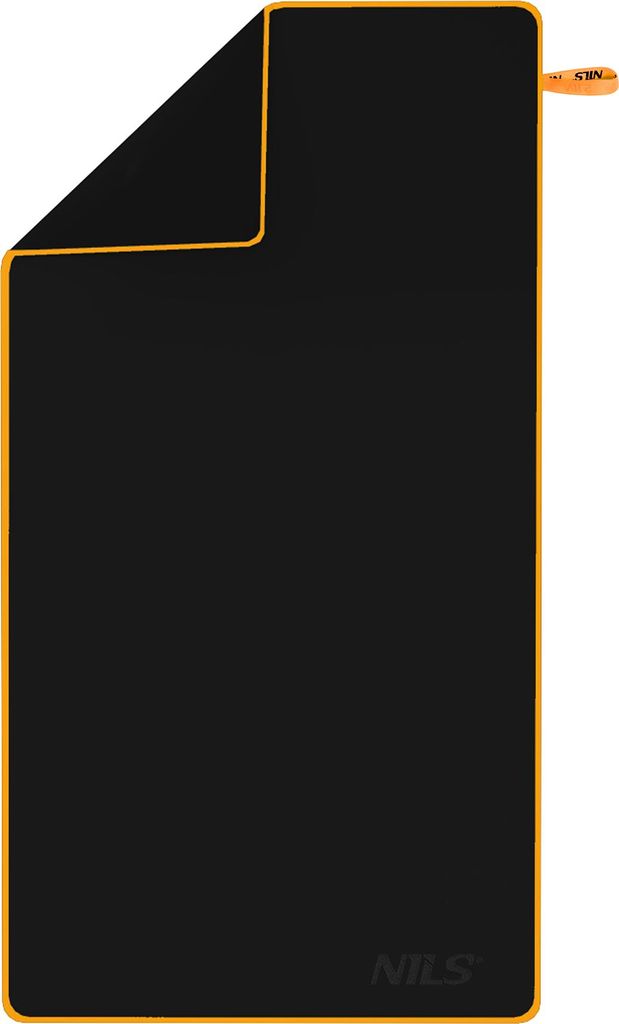 NILS Camp NCR12 Mikrofaserhandtuch schwarz/orange