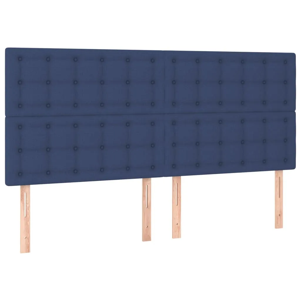 SYFAX™ Testiera Letto 160 cm Blu Tessuto per Notti da Sogno