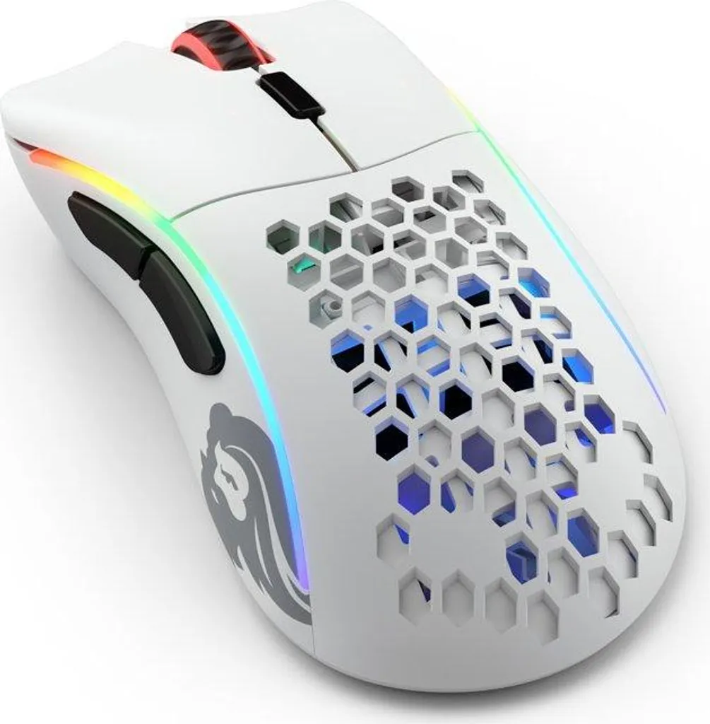 Glorious Model D- Wireless Blanc Mat : Souris USB Ultra-Légère Ergonomique - 3