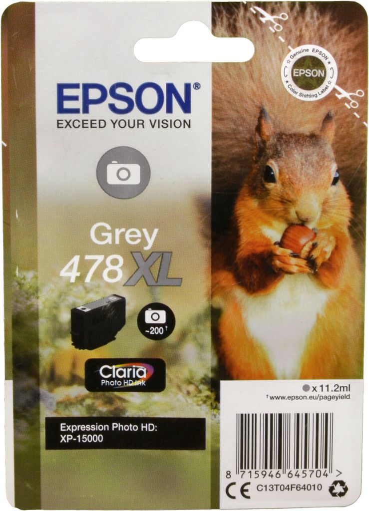 Epson Squirrel 478XL Eichhörnchen Claria Photo HD Single Produktbild 