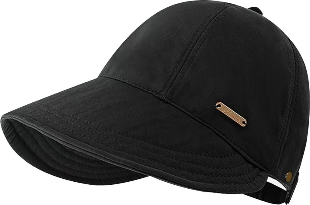 Sonnenhüte für Damen, breite Krempe, UV-Schutz, Visierhut, Sommer, Strand, verstellbarer Pferdeschwanz, verstaubare Kappe zum Angeln, Wandern