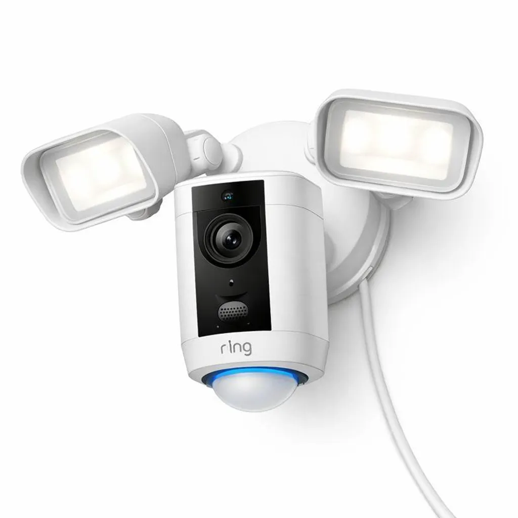 Évitez les Intrusions avec la Ring Floodlight Cam Pro 2024 Filaire Blanche
