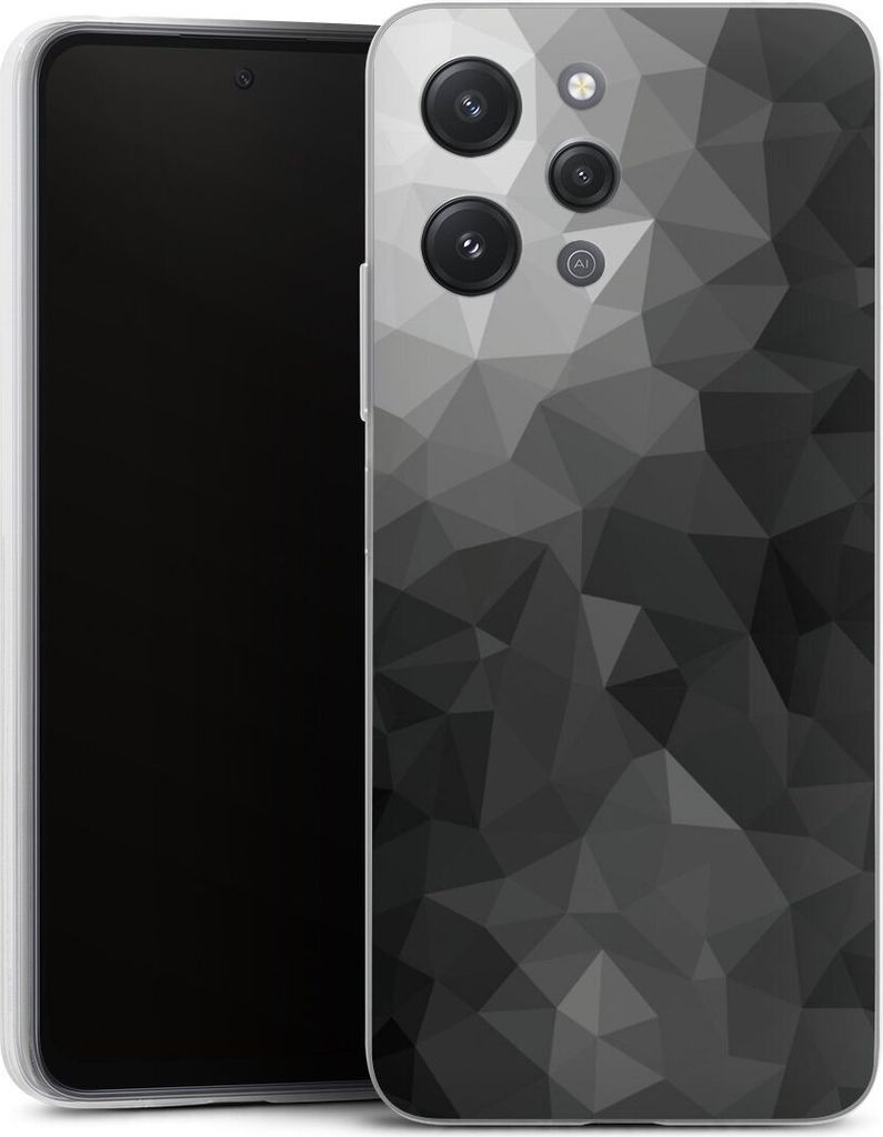 DeinDesign Slim Hülle für Xiaomi Redmi 12 Silikon Case Ultra Dünn Handyhülle Mosaik Muster Tarnmuster