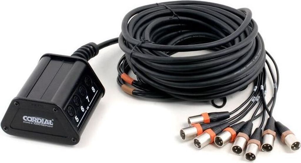 Neutrik Stagebox CYB 8-0 C 15, 8 Eingänge, XLR, Multicore-Kabel, 15 m Kabellänge