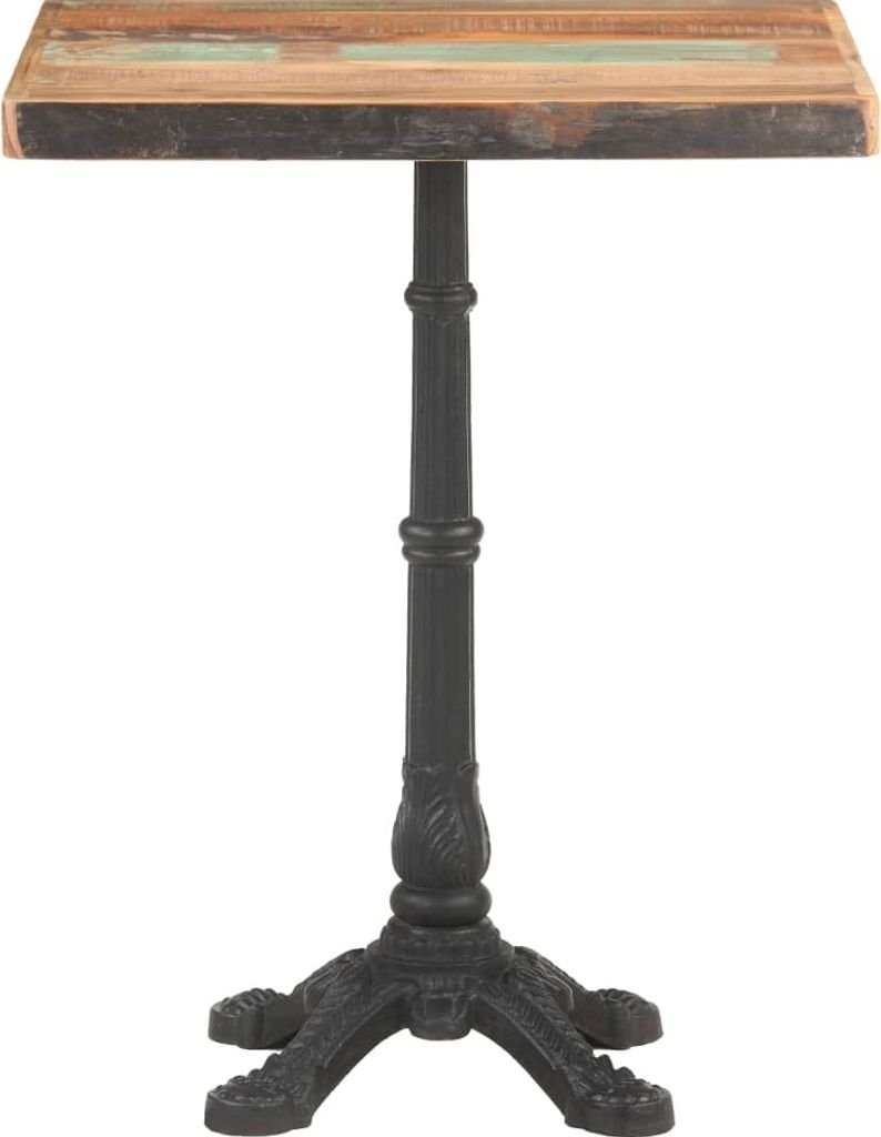 vidaXL Bistrotisch 60x60x76 cm Altholz Massiv Produktbild 