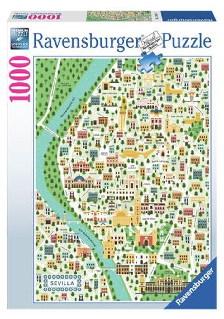 Ravensburger 176076, 1000 kusov, Mapy, 14 rok / roky Obrázok produktu 