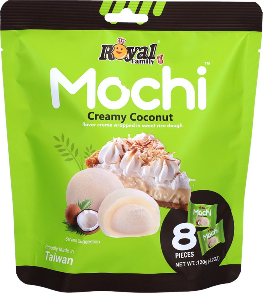 Royal Family Mochi Creamy Coconut Gâteaux adhésifs emballés Image du produit 