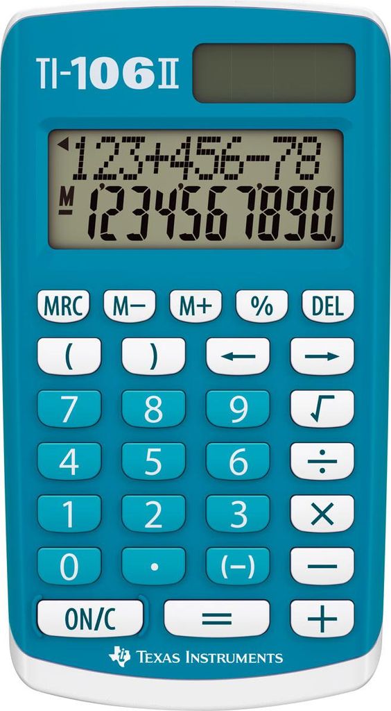 TI-106 II Schulrechner Texas Instruments, mit Vorrangautomatik, Solar