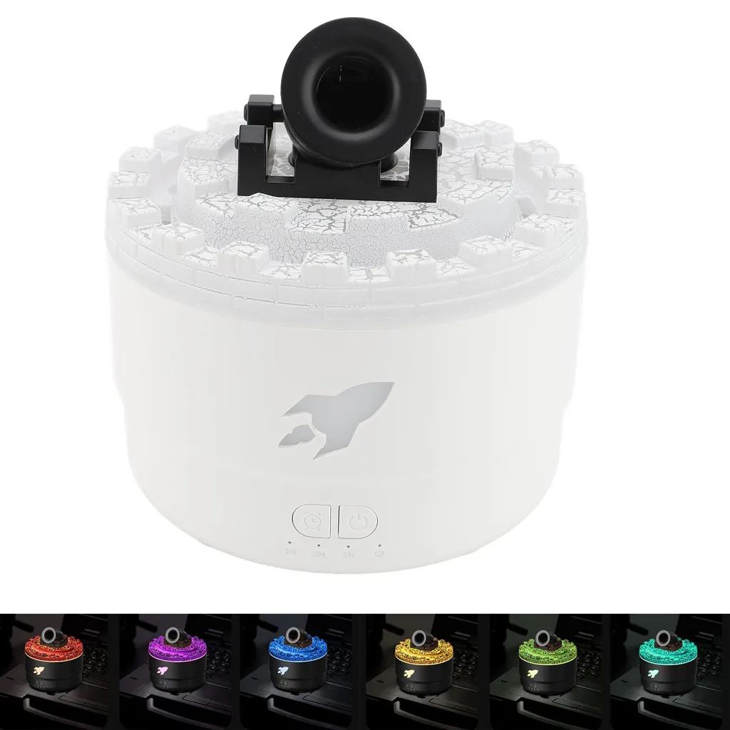 Diffuseur USB Huiles Essentielles Blanc avec Lumière LED - Aromathérapie