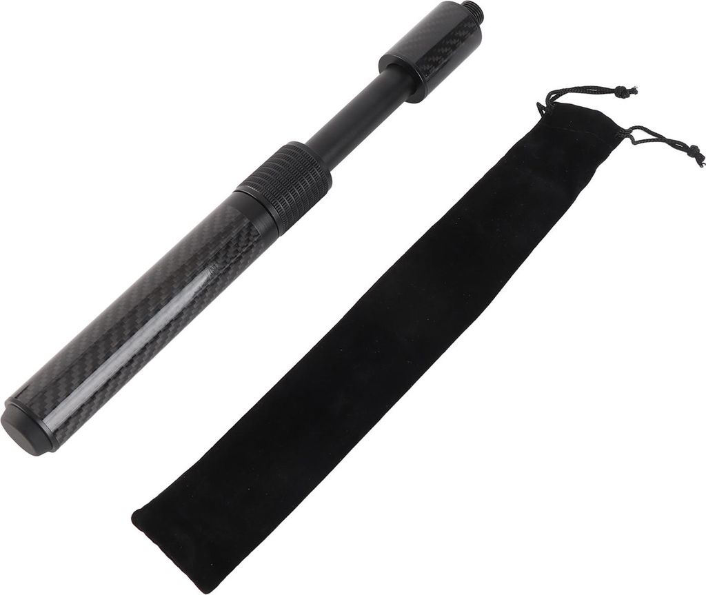 Billard-Queue-Verlängerung, 240 mm bis 340 mm Länge, verstellbares Carbon-Rohr, Pool-Zubehör, kompatibel mit für Predator