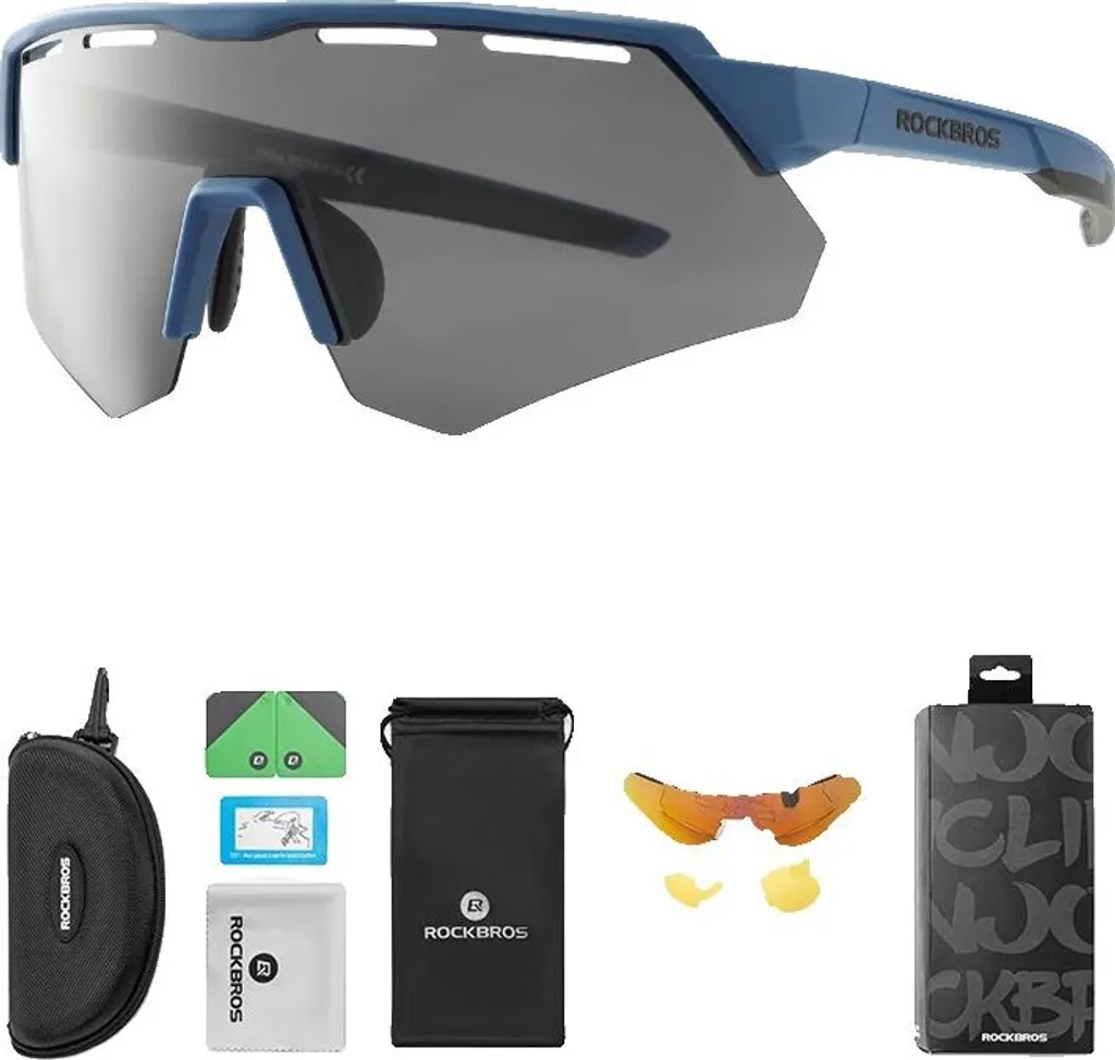 Lunettes de soleil sport polarisées pour cyclisme avec insert optique