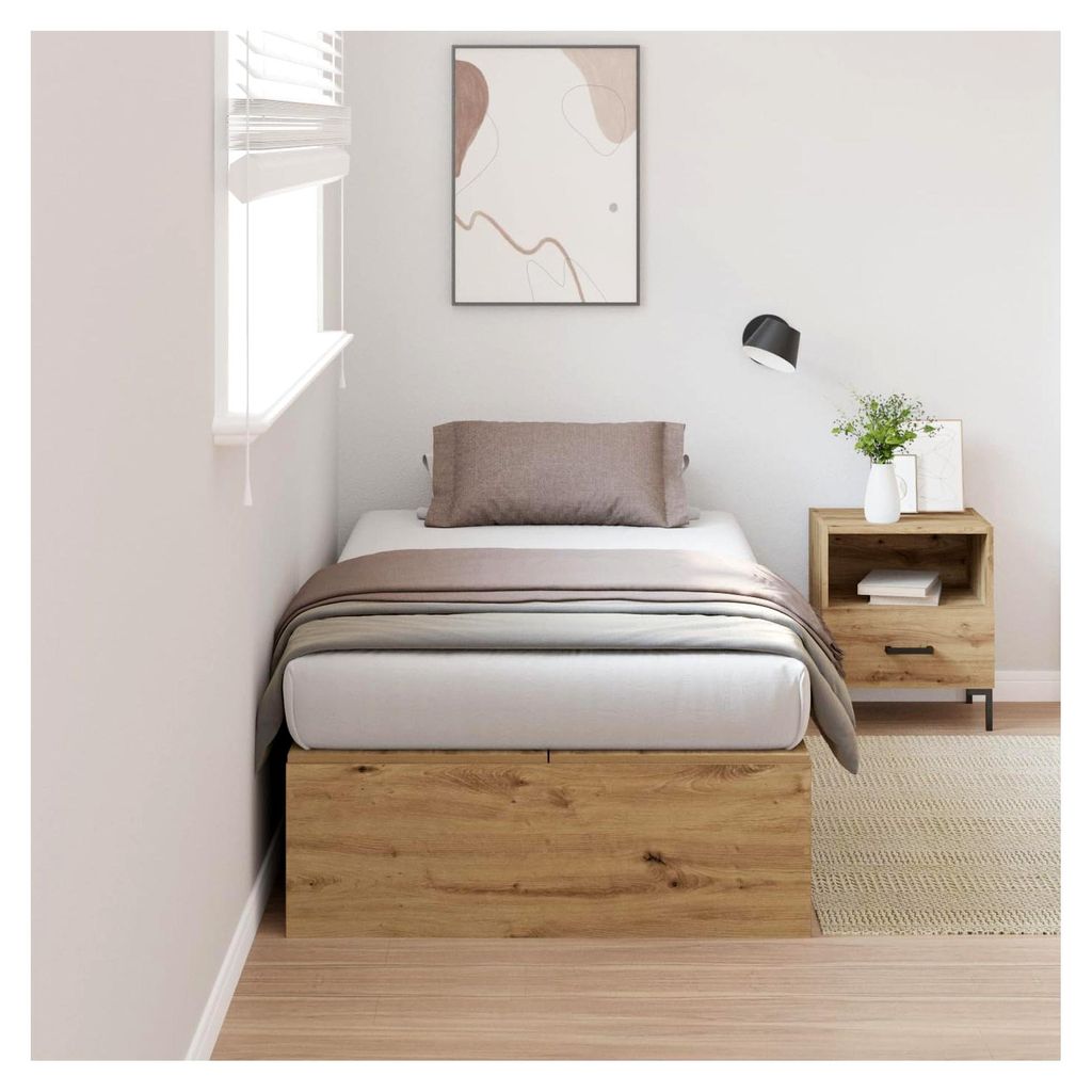 Bettgestell Artisan Eiche 90x190 cm