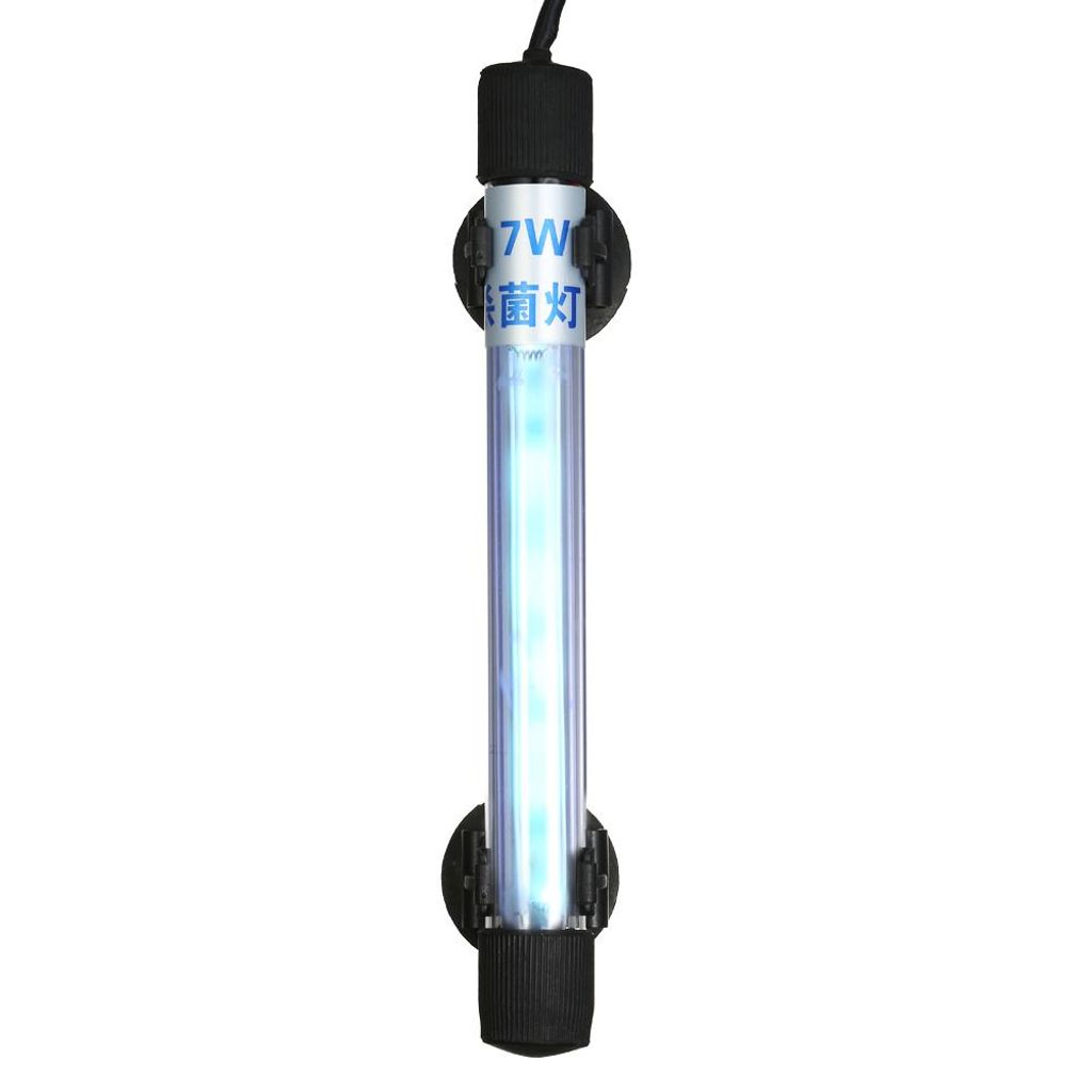 7-W-UV-Sterilisationslampe, tauchfähig, UV-Sterilisator, Wasserdesinfektion für Aquarien, Fischbecken, Teiche, AC 220–240 V