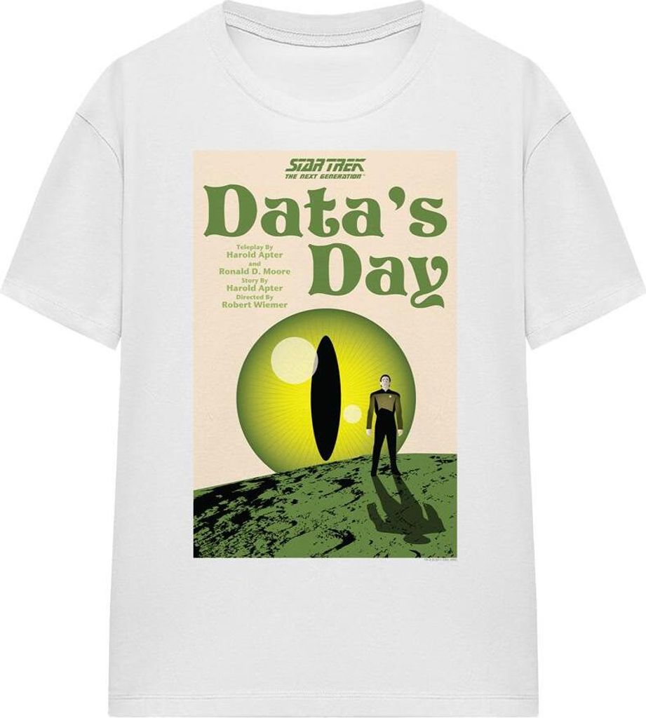 Star Trek - "The Next Generation Season 4 Episode 11" T-Shirt für Herren/Damen Uni TV16440 (XXL) (Weiß)