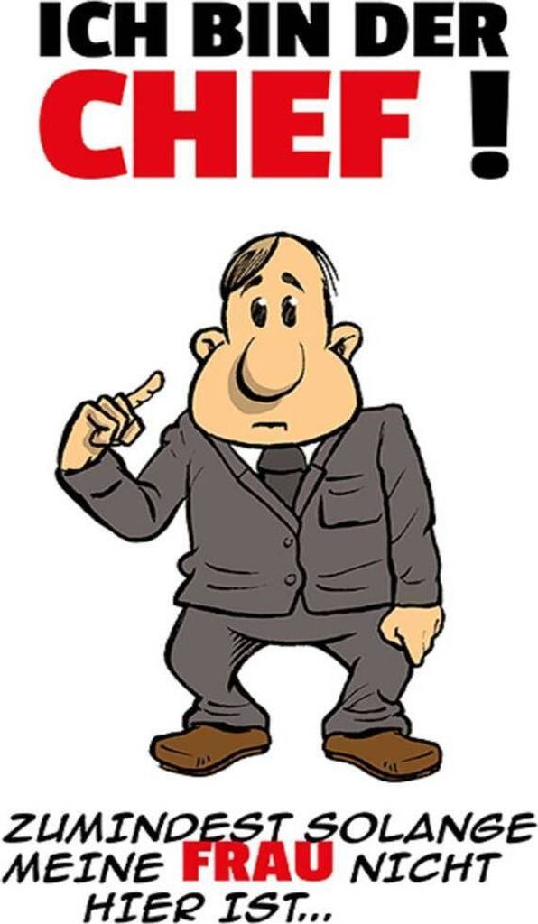 vianmo Holzschild 40x30 cm Ich bin der Chef