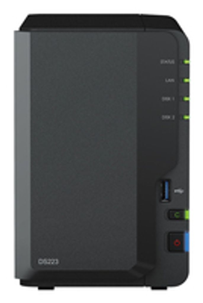 Synology DiskStation DS223 2 Einschübe NAS-Server Leergehäuse+ WD Red SATA 3.5"" HDD - Storage Server - NAS