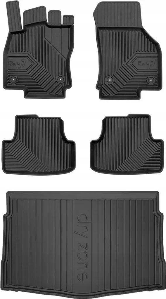 Tappetini in Gomma TPE per VW Golf 8 2019+: Kit Completo 4 Pezzi No.77