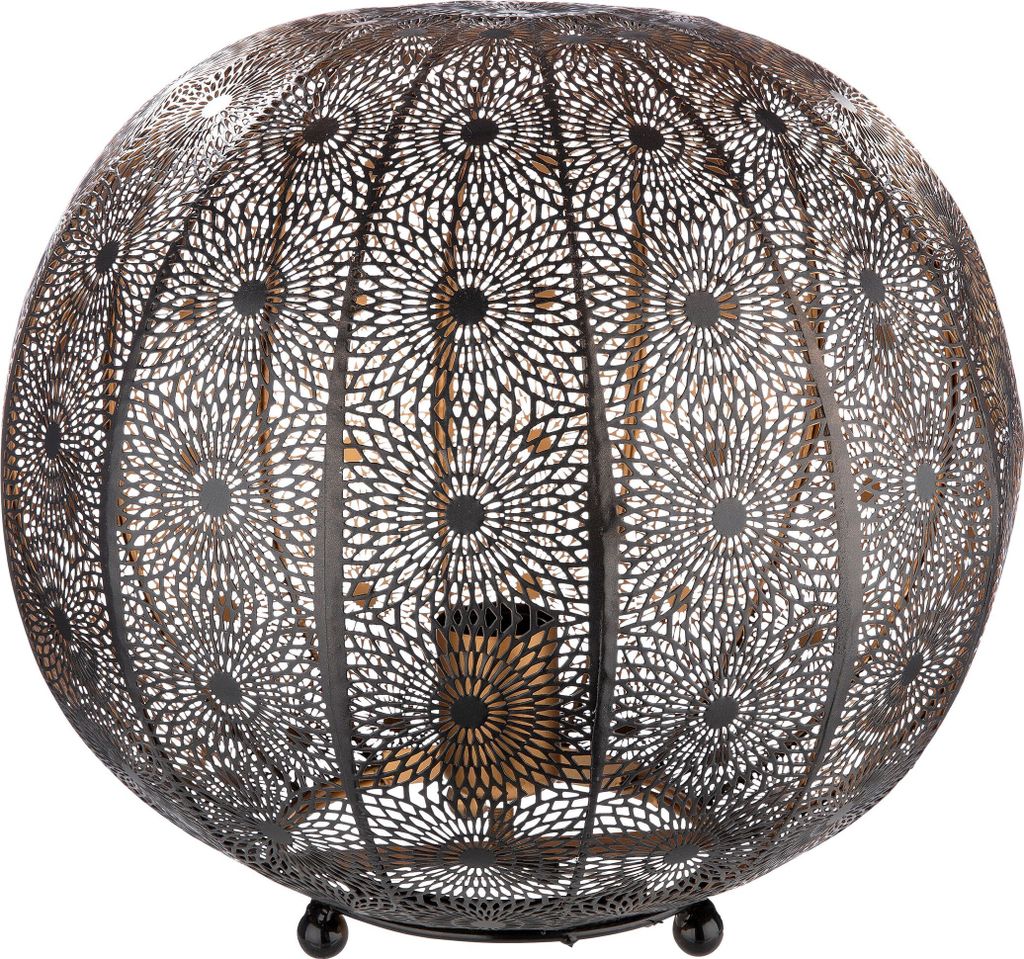 Stojací lampa Casablanca, "Menara", orientální, kov, černá, Obrázek produktu 