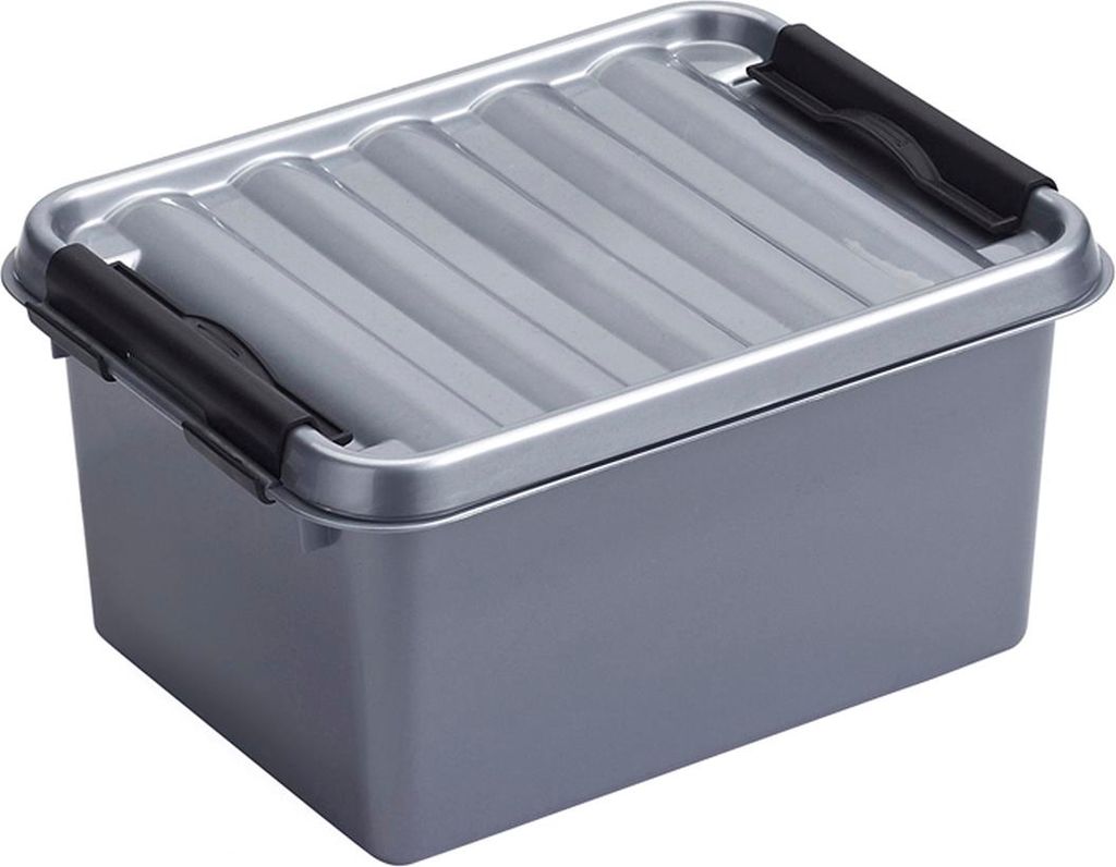 Sunware Aufbewahrungsbox - grau - 2L - 20 x 15 x 10 cm Produktbild 